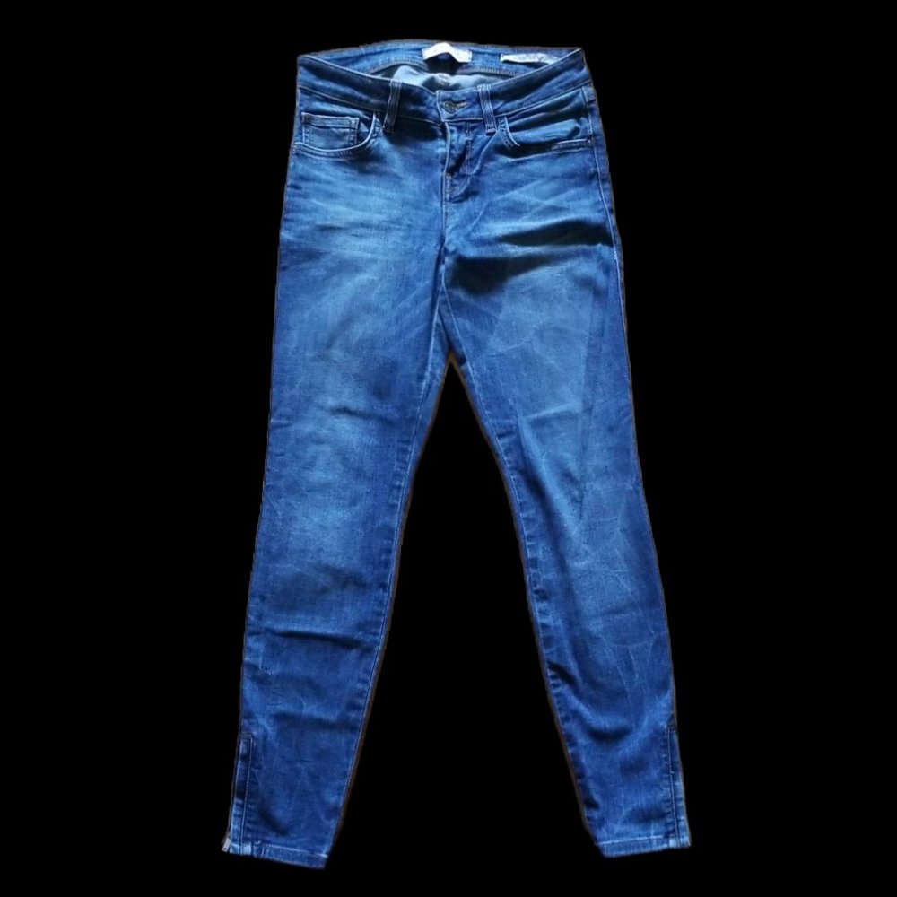 Guess Jeans Marilyn 3-Zip Distressed Blue (Size 25)